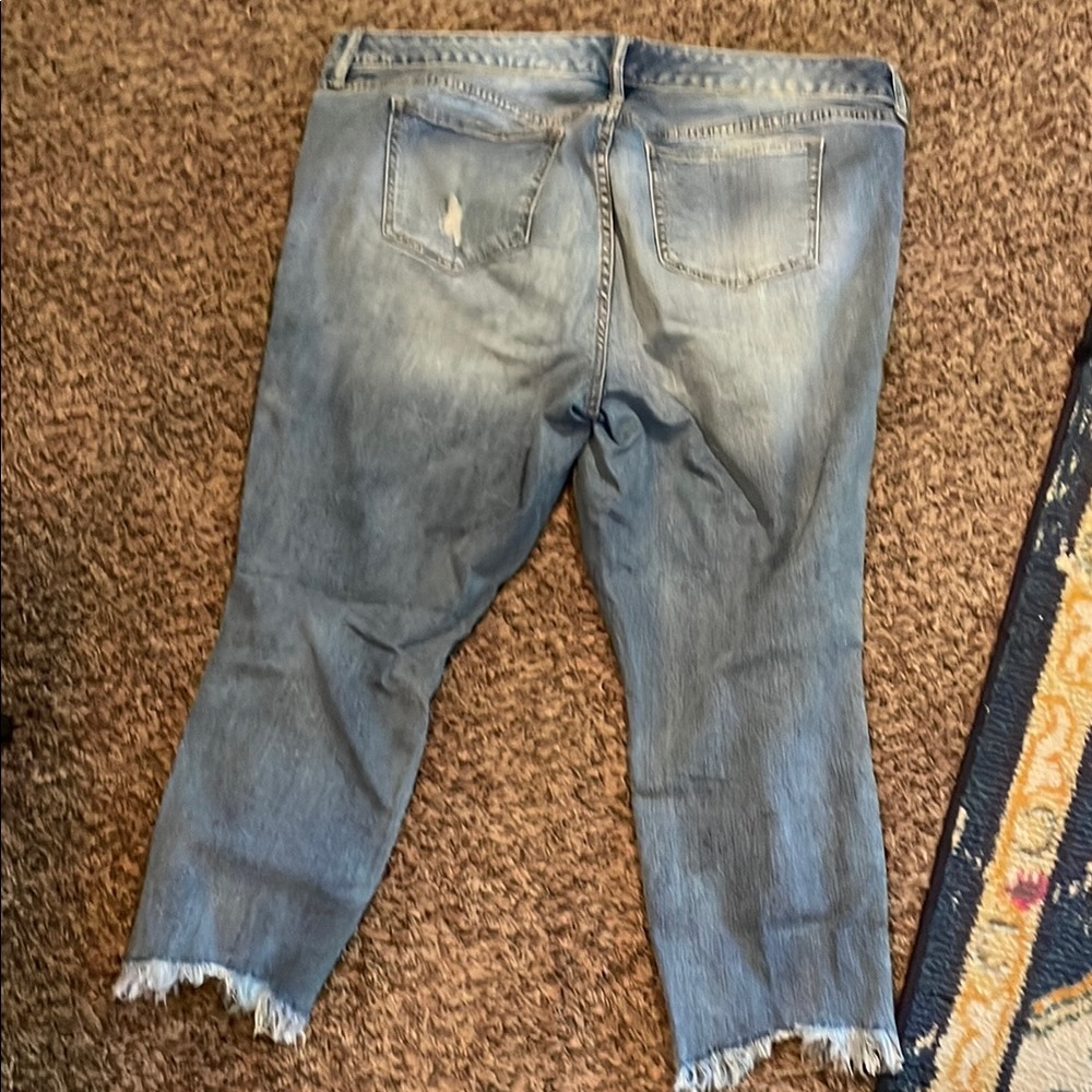 Torrid Blue Ankle Cropped Jeans - Picture 5 of 8
